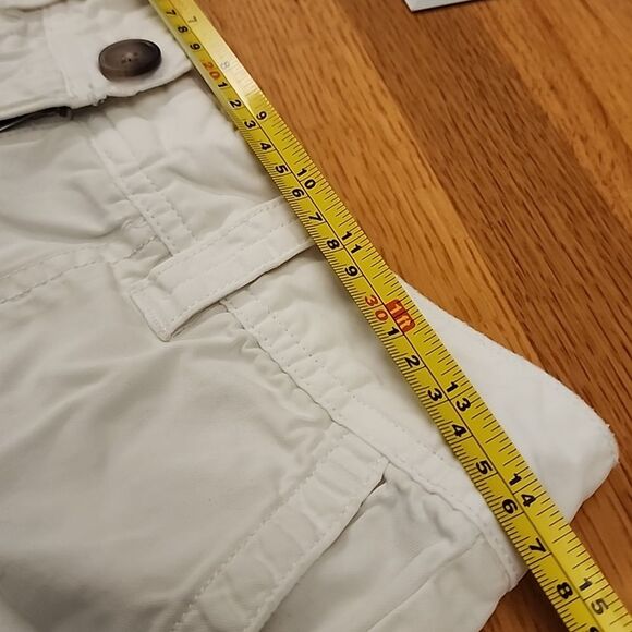 Lands' End Authentic Fit Sz 0 shorts Beige 100% Cotton Preppy Summer Beach wear - Picture 7 of 11